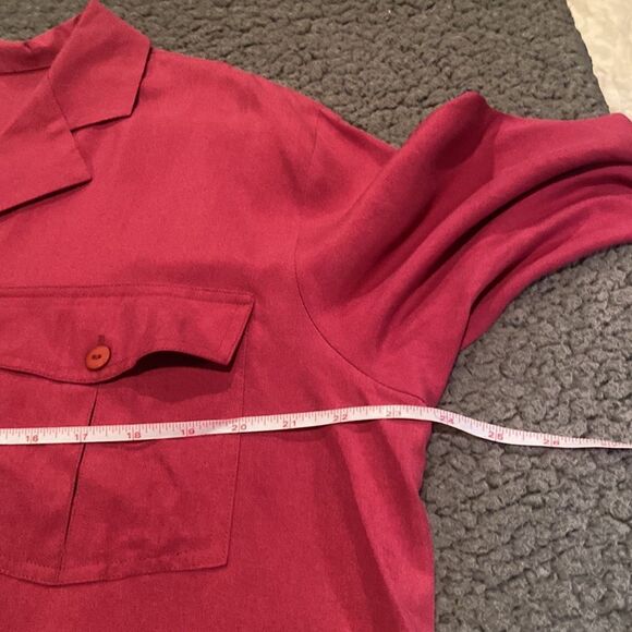 Stephanie Andrews Silk Blouse Size XL Long Sleeve - Picture 6 of 10